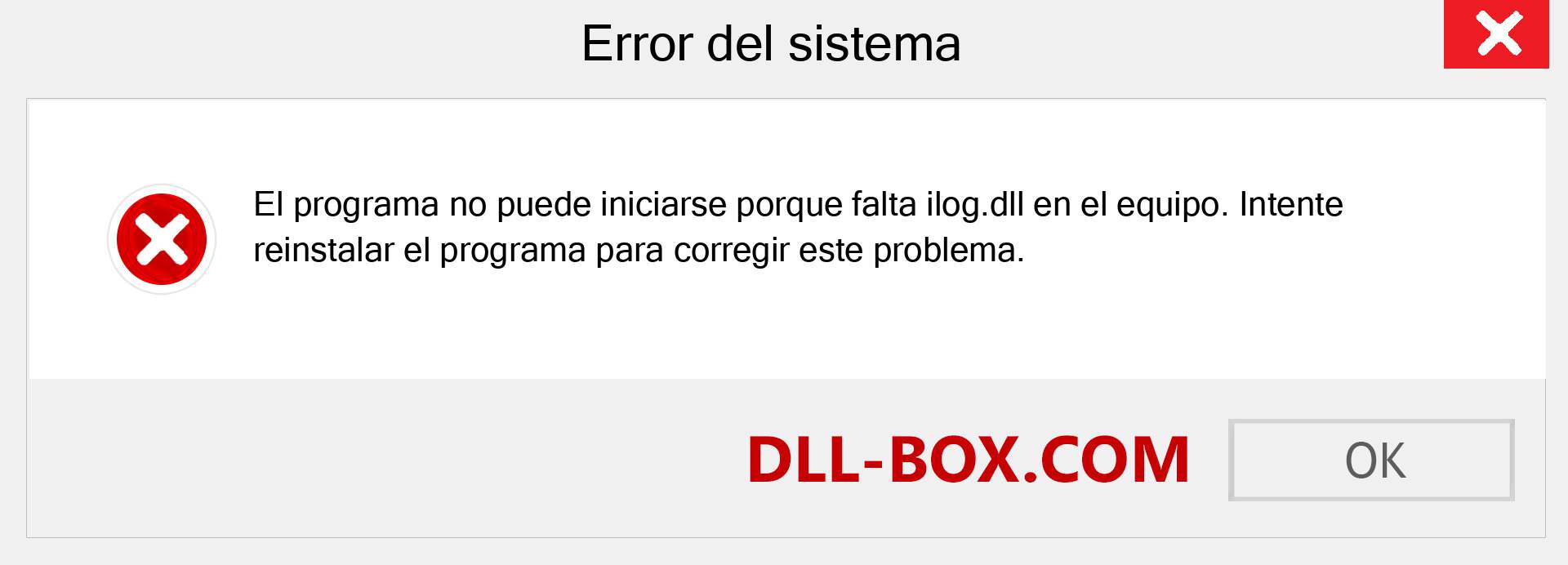 ¿Falta el archivo ilog.dll ?. Descargar para Windows 7, 8, 10 - Corregir ilog dll Missing Error en Windows, fotos, imágenes